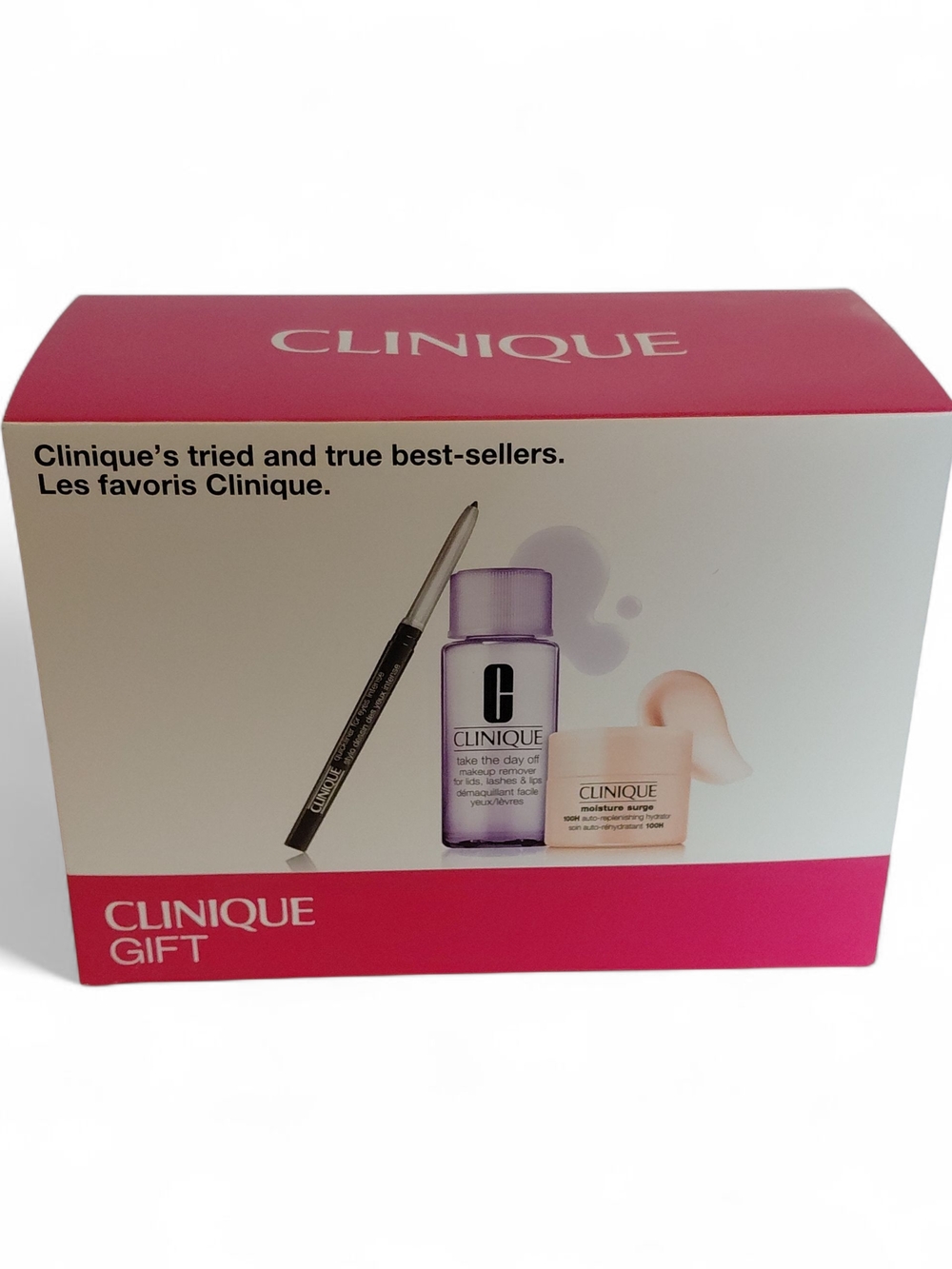 Clinique Gift Trio - Pink, White & Purple Packaging